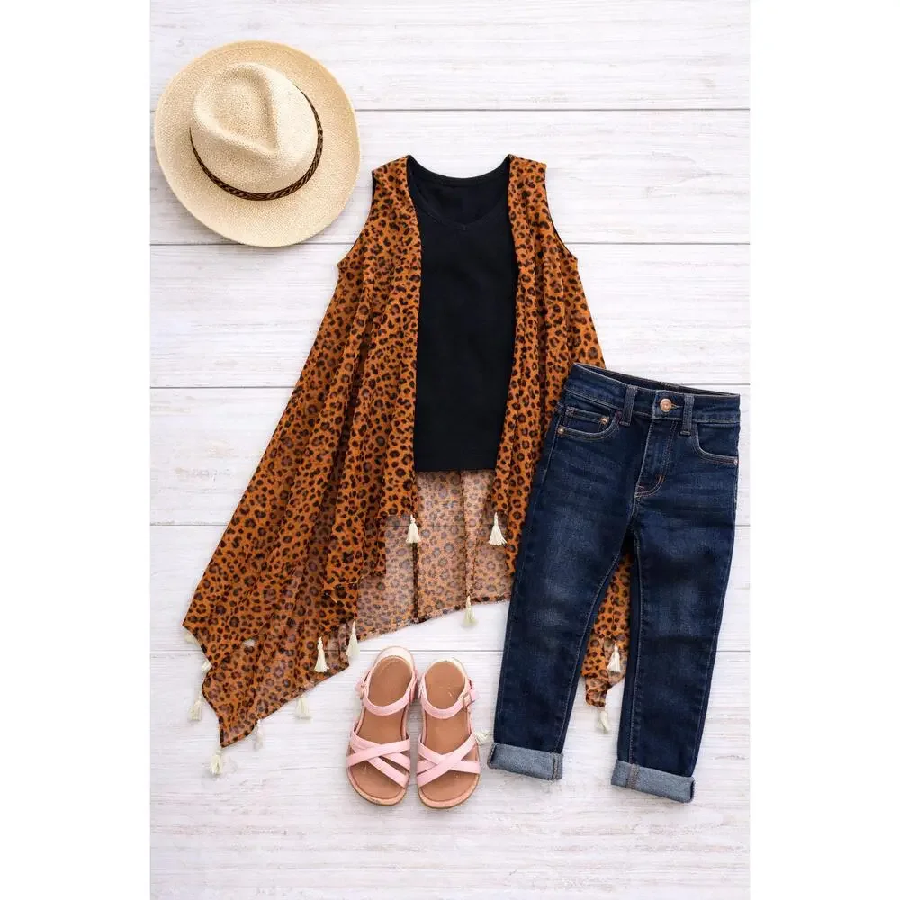 Little Wild Heart Leopard Duster